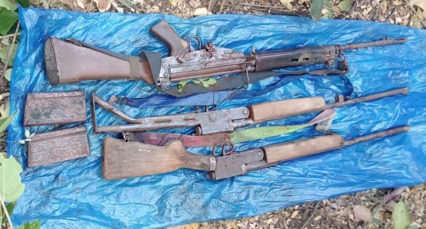 आत्मसमर्पित महिला नक्सली की निशानदेही पर धमतरी में बड़ी सफलता, माओवादियों का हथियार डम्प बरामद