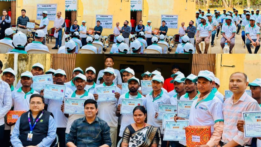 सुकमा में ‘प्रोजेक्ट उन्नति’ के तहत 30 दिवसीय राजमिस्त्री प्रशिक्षण का समापन, 30 युवाओं को मिला प्रमाण पत्र