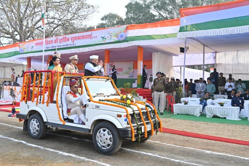 गौरेला-पेंड्रा-मरवाही में हर्षोल्लास के साथ मनाया गया 77वां गणतंत्र दिवस, मंत्री राजेश अग्रवाल ने किया ध्वजारोहण