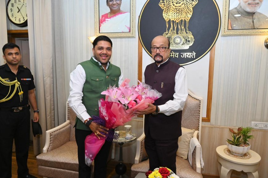 अतुल पर्वत ने राज्यपाल रमेन डेका से की सौजन्य मुलाकात, भिलाई इस्पात संयंत्र कर्मचारियों की समस्याओं पर हुई चर्चा