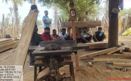 पामेड़ अभयारण्य में अवैध फर्नीचर निर्माण पर वन विभाग की बड़ी कार्रवाई