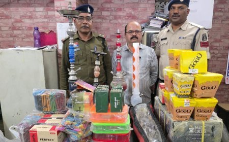रायपुर में हुक्का सामग्री के अवैध भंडारण पर बड़ी कार्रवाई, आरोपी गिरफ्तार