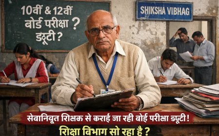 सेवानिवृत्त शिक्षक से कराई गई बोर्ड परीक्षा ड्यूटी, शिक्षा विभाग पर उठे सवाल