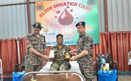 पुलवामा शहीदों को सीआरपीएफ की श्रद्धांजलि, कोंटा में रक्तदान शिविर का आयोजन