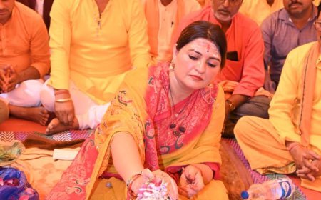 वनांचल ग्राम कामठी में आस्था और जनकल्याण का दिव्य संगम, विधायक भावना बोहरा के साथ 151 शिवलिंग में सामूहिक रुद्राभिषेक