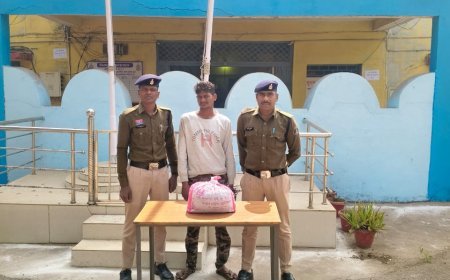 छुईखदान पुलिस की कार्रवाई: गांजा बेचने वाला आरोपी गिरफ्तार, 1.77 किलो मादक पदार्थ जब्त