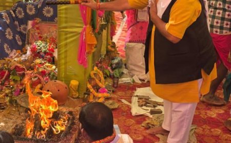 जोंक नदी के पावन तट पर महाशिवरात्रि महोत्सव का भव्य समापन, विधायक पुरंदर मिश्रा ने महायज्ञ में दी आहुति