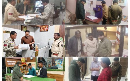 एसपी के निर्देशन में धमतरी पुलिस का सघन अभियान: होटल, ढाबा और लॉजों में एक साथ व्यापक जांच