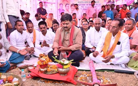 उप मुख्यमंत्री विजय शर्मा ने 12.63 करोड़ की लागत से बनने वाली तीन नई सड़कों का किया भूमिपूजन, गांवों का शहर से संपर्क होगा मजबूत