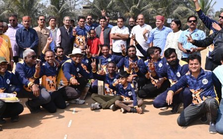 रायपुर प्रेस क्लब खेल मड़ई 2026 : स्व. कुलदीप निगम स्मृति इंटर प्रेस क्रिकेट स्पर्धा का खिताब संयुक्त इलेक्ट्रॉनिक इलेवन के नाम