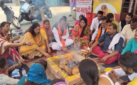 मुख्यमंत्री विष्णु देव साय के जन्मदिन पर रायपुर के काली मंदिर में यज्ञ-हवन, सावित्री जगत ने दी दीर्घायु की कामना