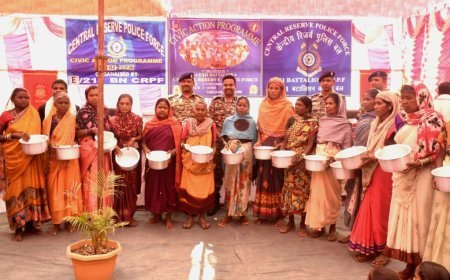 गरियाबंद के नक्सल प्रभावित शोभा क्षेत्र में सीआरपीएफ 211 बटालियन का सिविक एक्शन कार्यक्रम, ग्रामीणों को मिला जनकल्याण का लाभ