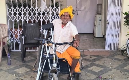 समज राम साहू को मिली मोटराइज्ड ट्रायसायकल, बैटरी चलित सुविधा से बदली दिव्यांग जीवन की तस्वीर