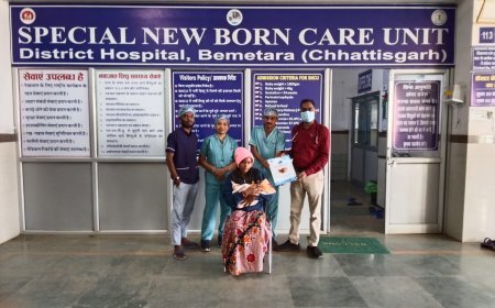 जिला चिकित्सालय बेमेतरा के एसएनसीयू में प्रीमेच्योर नवजात का सफल उपचार, सैकड़ों बच्चों के लिए जीवनदायिनी बनी विशेष इकाई
