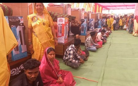 महेश फाउंडेशन ने 40 फीट भव्य भोलेनाथ प्रतिमा स्थापना के साथ 11 निर्धन कन्याओं का कराया सामूहिक विवाह