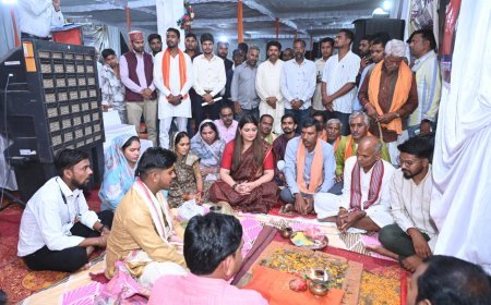 विधायक भावना बोहरा ने ₹4.75 करोड़ की लागत से जंगलपुर–लालपुर सड़क निर्माण का किया भूमिपूजन