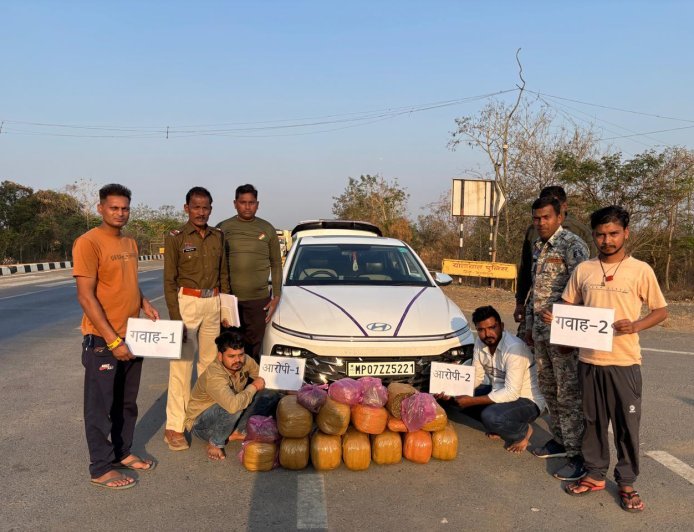 एन्टी नारकोटिक टास्क फोर्स व थाना सिंघोड़ा पुलिस की बड़ी कार्रवाई, 35 किलो गांजा के साथ दो तस्कर गिरफ्तार