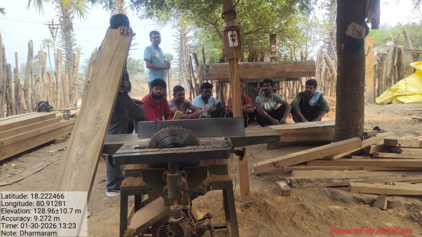 पामेड़ अभयारण्य में अवैध फर्नीचर निर्माण पर वन विभाग की बड़ी कार्रवाई