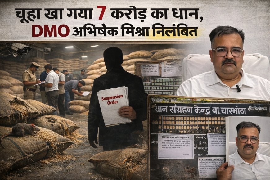 ‘चूहा-दीमक’ बयान पड़ा भारी, कवर्धा डीएमओ पर गिरी निलंबन की गाज, डीएमओ अभिषेक मिश्रा निलंबित