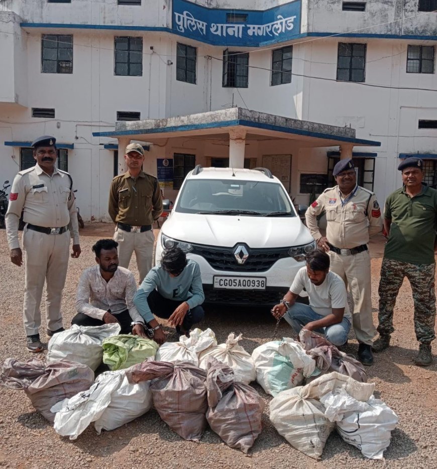 धमतरी पुलिस की बड़ी कार्रवाई: 706 नग अवैध शराब और कार जब्त, तीन तस्कर गिरफ्तार