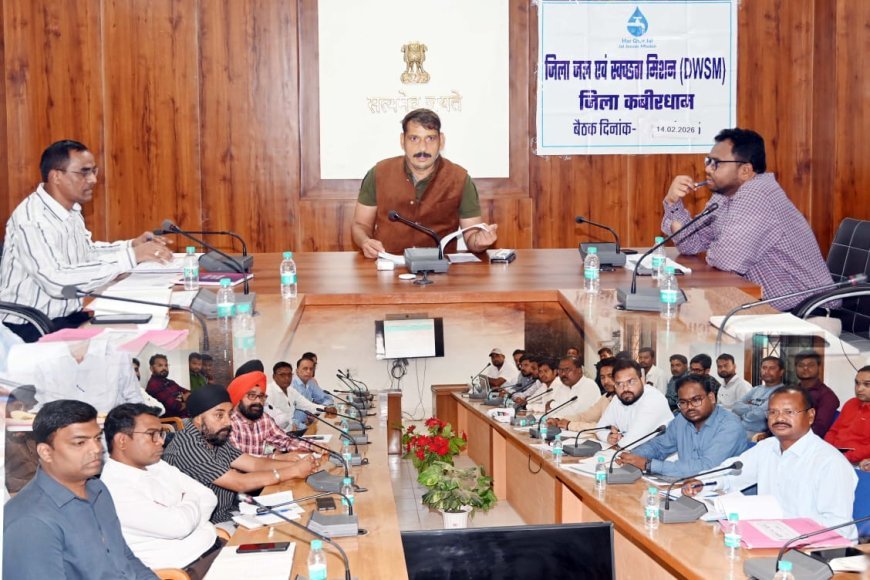 जिले में पेयजल व्यवस्था दुरुस्त करने के लिए कलेक्टर गोपाल वर्मा के सख्त निर्देश