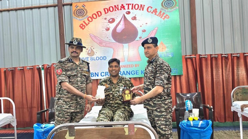 पुलवामा शहीदों को सीआरपीएफ की श्रद्धांजलि, कोंटा में रक्तदान शिविर का आयोजन