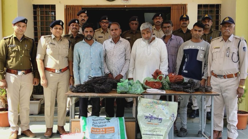 थाना नेपानगर पुलिस को बड़ी सफलता, ट्रांसफार्मर क्वाईल चोरी करने वाले अंतरराज्यीय गिरोह के 7 आरोपी गिरफ्तार