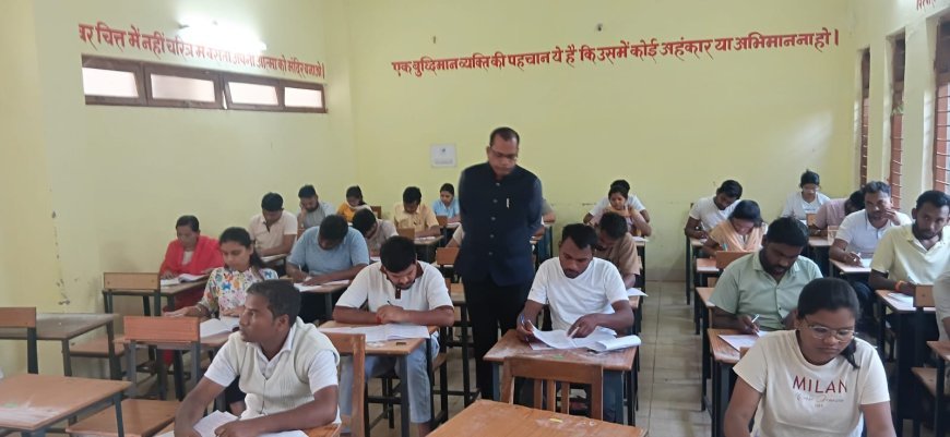 पीएससी प्रारंभिक परीक्षा जिले में शांतिपूर्ण संपन्न, निरीक्षण पर पहुंचे आयोग सदस्य डॉ. प्रवीण वर्मा