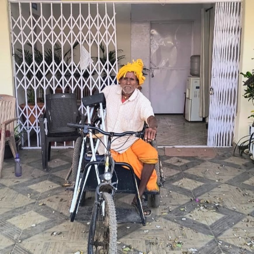 समज राम साहू को मिली मोटराइज्ड ट्रायसायकल, बैटरी चलित सुविधा से बदली दिव्यांग जीवन की तस्वीर