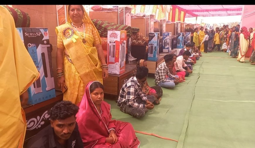 महेश फाउंडेशन ने 40 फीट भव्य भोलेनाथ प्रतिमा स्थापना के साथ 11 निर्धन कन्याओं का कराया सामूहिक विवाह