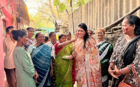 गांड़ा समाज की महिलाओं ने मनाया होली मिलन, सामाजिक एकता और समरसता का दिया संदेश