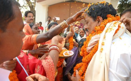 मुरा बना जनउत्सव का केंद्र, गणेश शंकर मिश्रा के स्वागत में उमड़ा जनसैलाब, ऐतिहासिक अभिनंदन