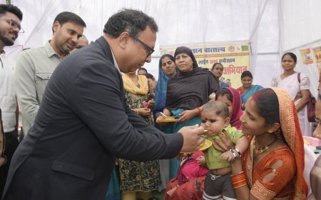 संपूर्णता अभियान 2.0 : आकांक्षी विकासखंड बोडला के शिविर का नीति आयोग के केंद्रीय प्रभारी अधिकारी राकेश कुमार टोन्डर ने किया निरीक्षण