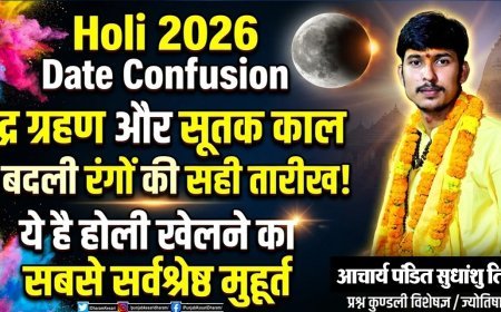 होली खेलने का सबसे सर्वश्रेष्ठ मुहूर्त 2026: चंद्रग्रहण में न खेलें रंग, जानें पौराणिक महत्व और सही तिथि