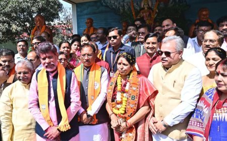 राज्यसभा चुनाव: भाजपा प्रत्याशी लक्ष्मी वर्मा ने छत्तीसगढ़ विधानसभा में दाखिल किया नामांकन