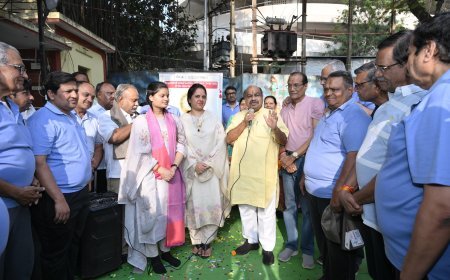 रायपुर के ऑक्सीजोन गार्डन का विधायक पुरंदर मिश्रा ने किया निरीक्षण, UPSC में 35वीं रैंक लाने वाली वैभवी अग्रवाल को किया सम्मानित