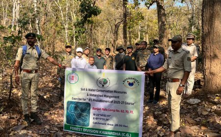 कवर्धा वनमंडल में IGNFA देहरादून के 33 प्रोबेशनर्स अधिकारियों का दो दिवसीय प्रशिक्षण भ्रमण