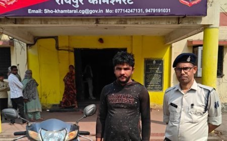 रायपुर में एक्टिवा चोरी का आरोपी गिरफ्तार, झारखंड निवासी युवक से चोरी की स्कूटी बरामद