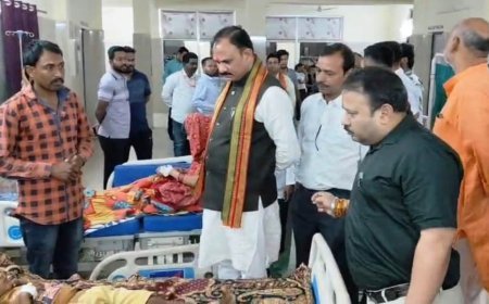 स्वास्थ्य मंत्री श्याम बिहारी जायसवाल का मनेन्द्रगढ़ सिविल अस्पताल में औचक निरीक्षण, बोले – मरीजों की सेहत से समझौता नहीं