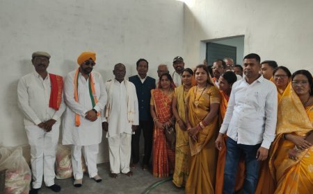 कर्मा जयंती पर साहू समाज को सौगात, नगरी में किचन शेड, टाइल्स और स्टील रेलिंग का लोकार्पण