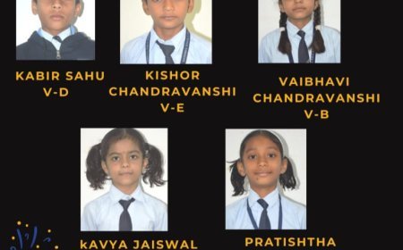 गुरुकुल पब्लिक स्कूल के 5 मेधावी विद्यार्थियों का नवोदय विद्यालय में चयन