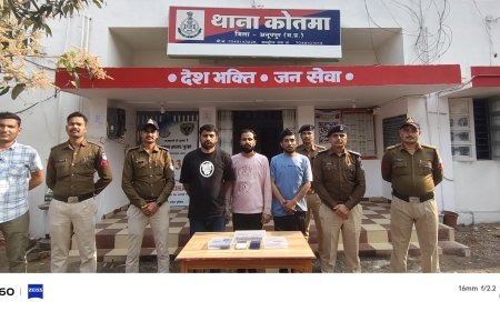 कोतमा पुलिस का बड़ा खुलासा: दुबई से संचालित अंतरराज्यीय साइबर ठगी गिरोह का पर्दाफाश, 8 आरोपी गिरफ्तार