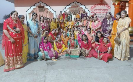 कन्नौद में धूमधाम से निकली गणगौर यात्रा, महिलाओं ने पारंपरिक अंदाज में की पूजा