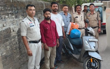 रायपुर में 4.49 किलो गांजा के साथ दो आरोपी गिरफ्तार, खमतराई पुलिस की बड़ी कार्रवाई