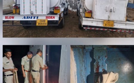 धमतरी में अवैध डीजल भंडारण पर बड़ी कार्रवाई, 3100 लीटर डीजल जब्त