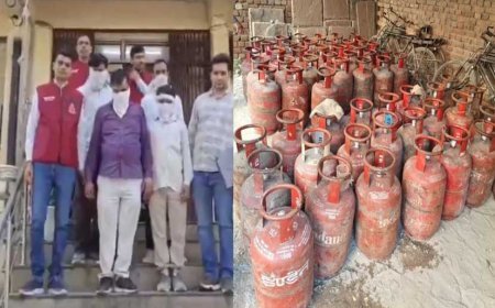 दिल्ली में अवैध LPG रैकेट का भंडाफोड़, 183 सिलेंडर बरामद, 4 आरोपी गिरफ्तार