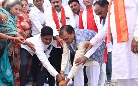 उपमुख्यमंत्री विजय शर्मा ने बोड़ला को दी 6 करोड़ के विकास कार्यों की सौगात, कई निर्माण कार्यों का भूमिपूजन-लोकार्पण