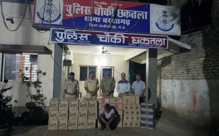 आलीराजपुर में पुलिस की बड़ी कार्रवाई: 63 पेटी अवैध शराब जब्त, आरोपी गिरफ्तार
