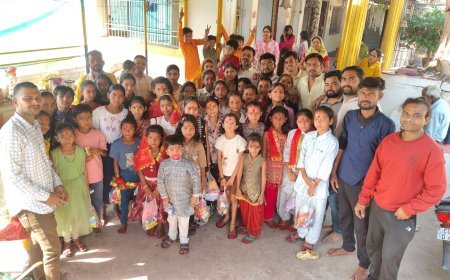 पिपलेश्वर महादेव महाकाली मंदिर में 51 कन्याओं का पूजन और भव्य कन्या भोज आयोजित