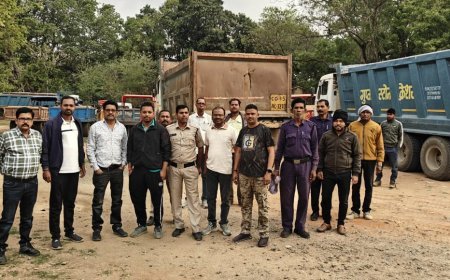 सरगुजा में अवैध खनन पर बड़ी कार्रवाई: 22 वाहन जब्त, मांड और मैनी नदी में चल रहा था रेत उत्खनन